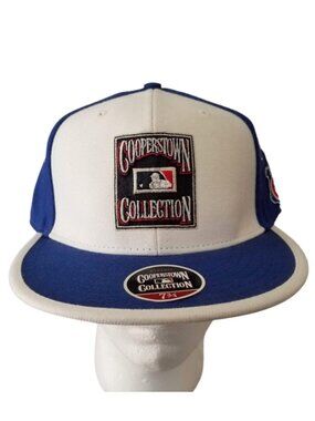 COOPERSTOWN COLLECTION Fitted Chicago Cubs MLB Baseball Cap - Size 7. 3/4